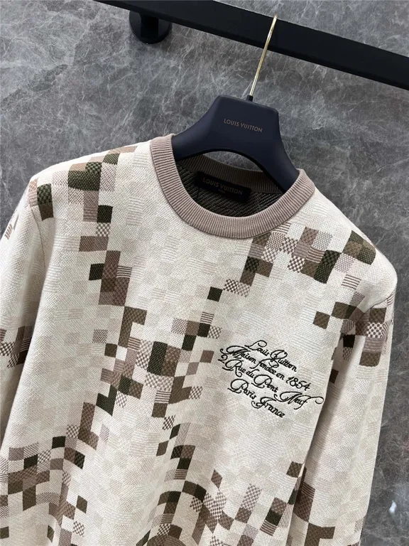 Louis vuitton LV camouflage knitted sweater